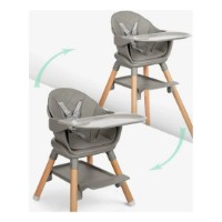 Scaun de masa Kikka Boo Woody Army Green 6in1 (31004010175) imaginea #5 — magazin online Desire.md