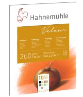 Hârtie pentru desen Hahnemühle Velour Pad Different Colours 24x32cm 10628601