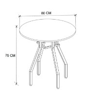 Обеденный стол Bofigo 34-13-08 Anthracite фото №3 — интернет-магазин Desire.md