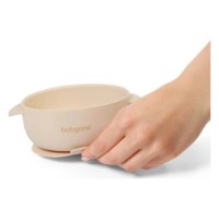Bol cu ventuză și capac BabyOno Beige (1662/03) imaginea #2 — magazin online Desire.md