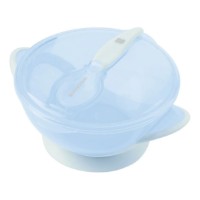 Bol cu ventuză și lingură Kikka Boo Feedy Blue (31302040154)