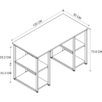 Письменный стол Bofigo 20-04-08 Anthracite фото №4 — интернет-магазин Desire.md