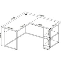 Masa de birou Bofigo 20-30-01 White imaginea #3 — magazin online Desire.md