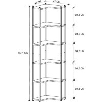 Стеллаж Bofigo 15-45-01 White фото №2 — интернет-магазин Desire.md