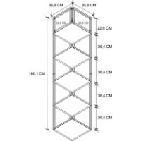 Стеллаж Bofigo 15-18-01 White фото №4 — интернет-магазин Desire.md