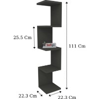 Навесная полка Bofigo 15-12-08 Anthracite фото №4 — интернет-магазин Desire.md