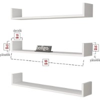 Навесная полка Bofigo 13-90-01 White фото №6 — интернет-магазин Desire.md