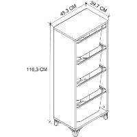 Container pentru jucării Bofigo 12-04-02 Pine/White imaginea #4 — magazin online Desire.md