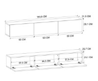 Comodă TV Bofigo 11-15-01 White imaginea #5 — magazin online Desire.md