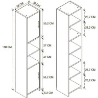 Шкаф Bofigo 12-26-08 Anthracite фото №2 — интернет-магазин Desire.md