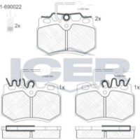 Set placute frână ICER 180553-203 imaginea #2 — magazin online Desire.md