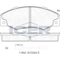 Set placute frână ICER 180556 imaginea #3 — magazin online Desire.md