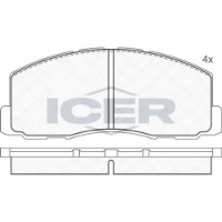 Set placute frână ICER 180602 imaginea #3 — magazin online Desire.md