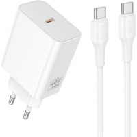 Încărcător Hoco C162A Source Type-C to Type-C White