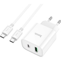 Încărcător Hoco C80A Plus Rapido Type-C to Type-C White