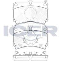 Set placute frână ICER 180611 imaginea #2 — magazin online Desire.md