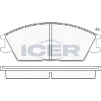 Set placute frână ICER 180616 imaginea #3 — magazin online Desire.md