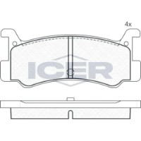 Set placute frână ICER 180621 imaginea #3 — magazin online Desire.md
