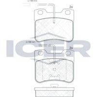 Set placute frână ICER 180691 imaginea #3 — magazin online Desire.md