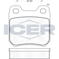 Set placute frână ICER 180693 imaginea #3 — magazin online Desire.md