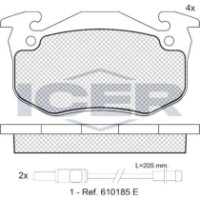 Set placute frână ICER 180723 imaginea #3 — magazin online Desire.md