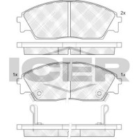 Set placute frână ICER 180755 imaginea #3 — magazin online Desire.md
