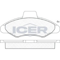 Set placute frână ICER 180790 imaginea #3 — magazin online Desire.md