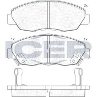 Set placute frână ICER 180797 imaginea #3 — magazin online Desire.md
