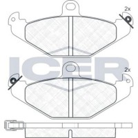Set placute frână ICER 180874 imaginea #3 — magazin online Desire.md