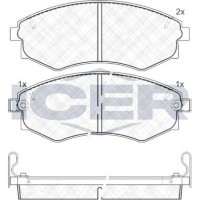 Set placute frână ICER 180877 imaginea #3 — magazin online Desire.md
