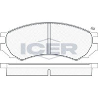 Set placute frână ICER 180878 imaginea #3 — magazin online Desire.md