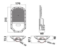 Уличный светильник Horoz Orlando Pro-50 (0740051050020) фото №4 — интернет-магазин Desire.md