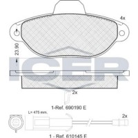 Set placute frână ICER 180953 imaginea #3 — magazin online Desire.md