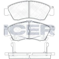 Set placute frână ICER 180958 imaginea #4 — magazin online Desire.md