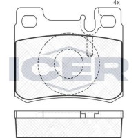 Set placute frână ICER 180974 imaginea #3 — magazin online Desire.md
