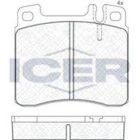 Set placute frână ICER 180975 imaginea #2 — magazin online Desire.md