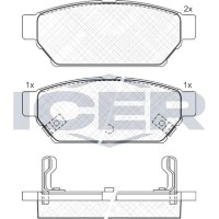 Set placute frână ICER 180982 imaginea #3 — magazin online Desire.md
