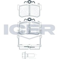 Set placute frână ICER 180995-701 imaginea #4 — magazin online Desire.md