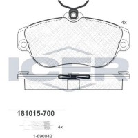 Set placute frână ICER 181015-700 imaginea #4 — magazin online Desire.md