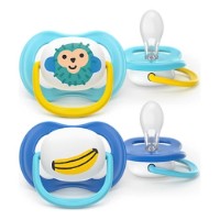 Suzeta Philips Avent Ultra Air Happy 6-18m 2pcs (SCF080/26) 