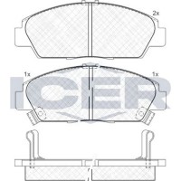 Set placute frână ICER 181020 imaginea #4 — magazin online Desire.md