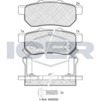 Set placute frână ICER 181024 imaginea #3 — magazin online Desire.md