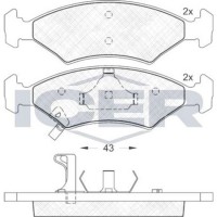 Set placute frână ICER 181185 imaginea #3 — magazin online Desire.md