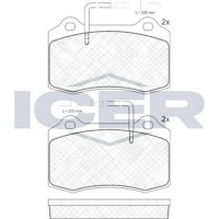 Set placute frână ICER 181211 imaginea #3 — magazin online Desire.md