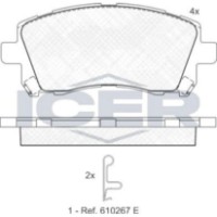 Комплект тормозных колодок ICER 181247 фото №3 — интернет-магазин Desire.md
