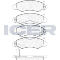 Комплект тормозных колодок ICER 181293 фото №3 — интернет-магазин Desire.md