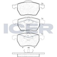 Комплект тормозных колодок ICER 181294 фото №2 — интернет-магазин Desire.md