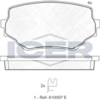 Комплект тормозных колодок ICER 181319 фото №4 — интернет-магазин Desire.md