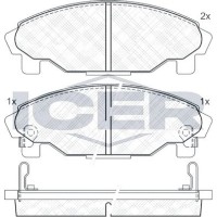 Set placute frână ICER 181340 imaginea #3 — magazin online Desire.md