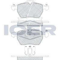 Set placute frână ICER 181383 imaginea #3 — magazin online Desire.md